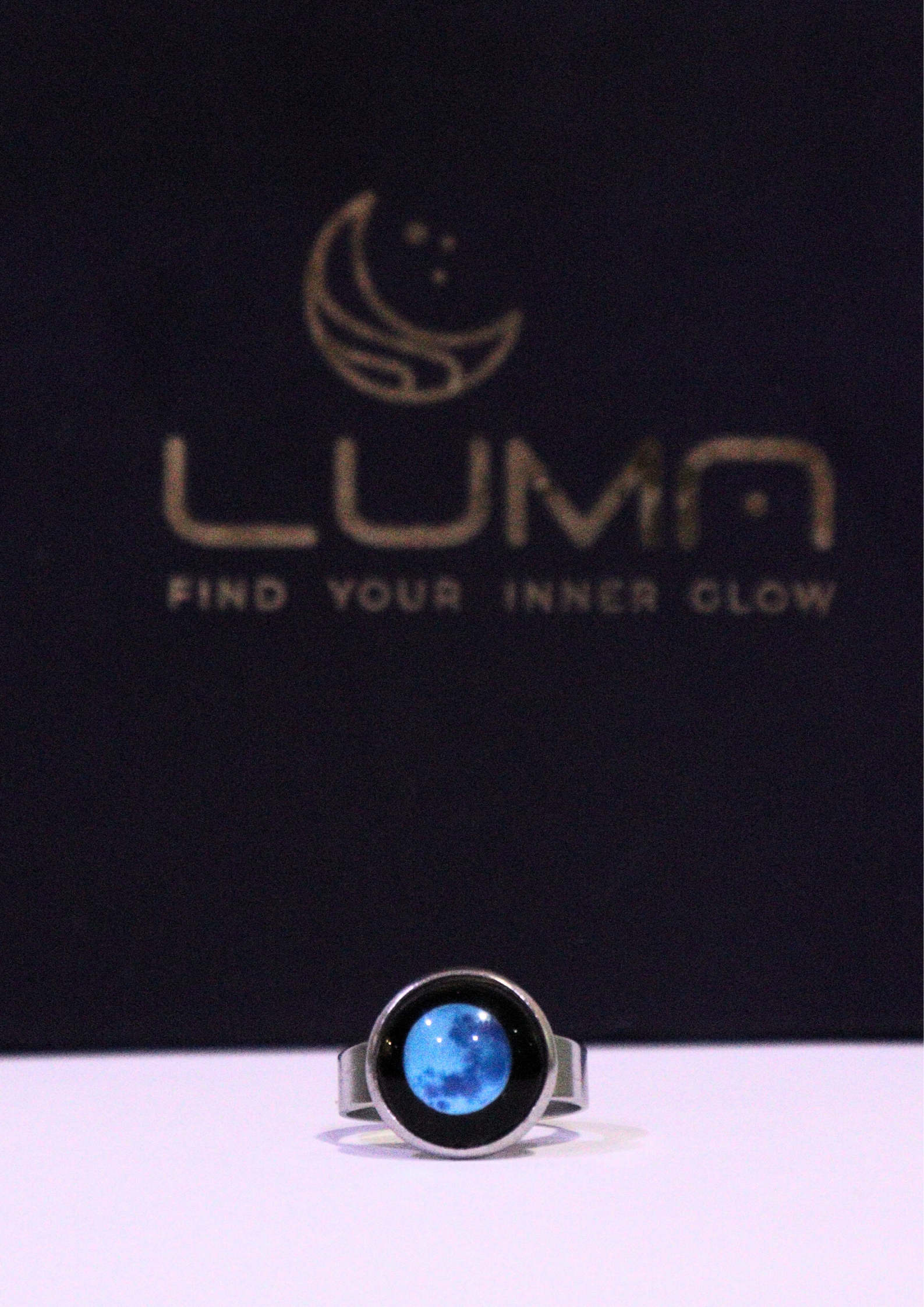 Lunar Moon Ring – Blue - Luma