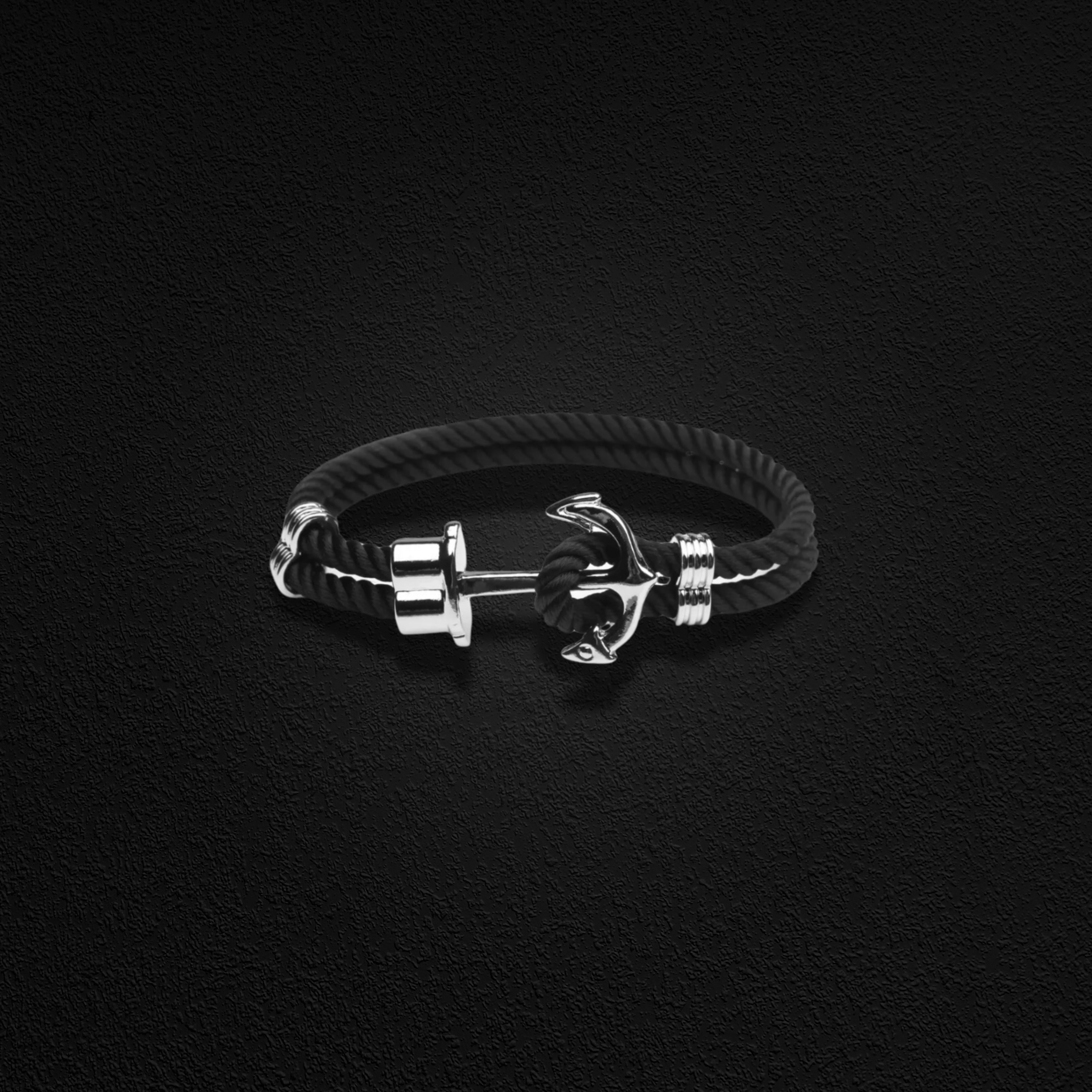 ANCHOR LINK BRACELET BLACK