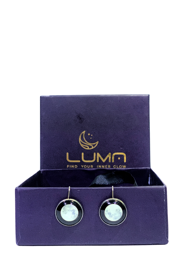 LUNAR EYE EARRINGS - WHITE