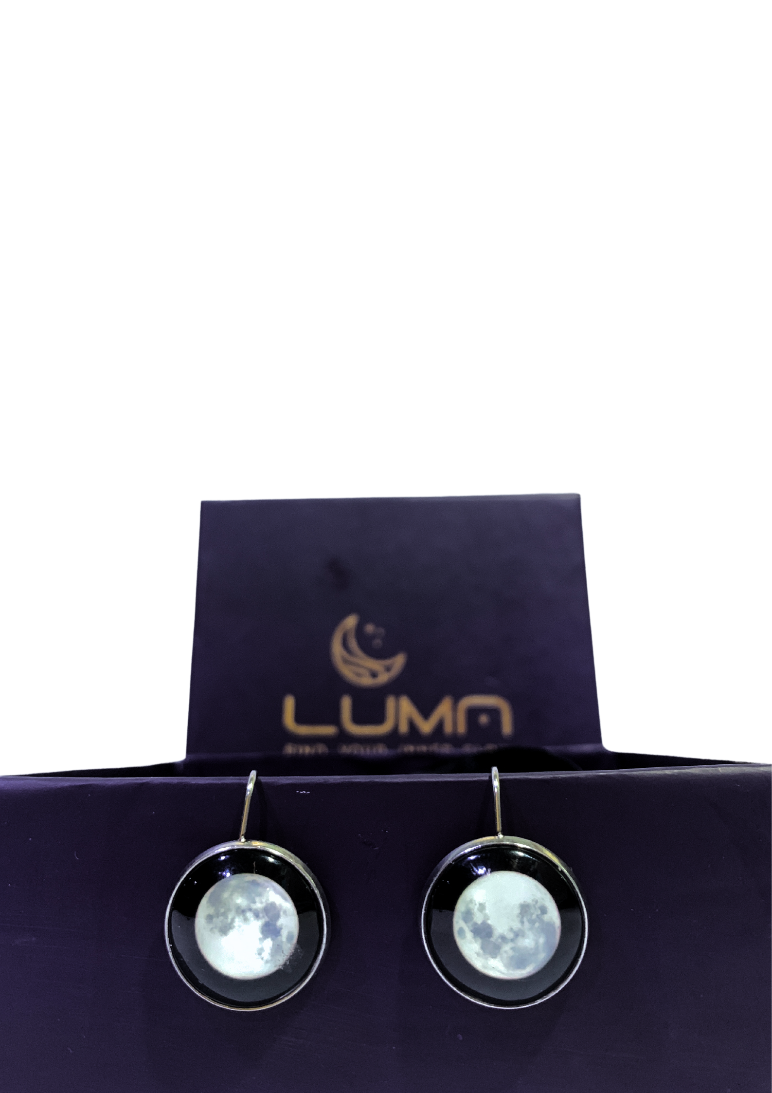 LUNAR EYE EARRINGS - WHITE