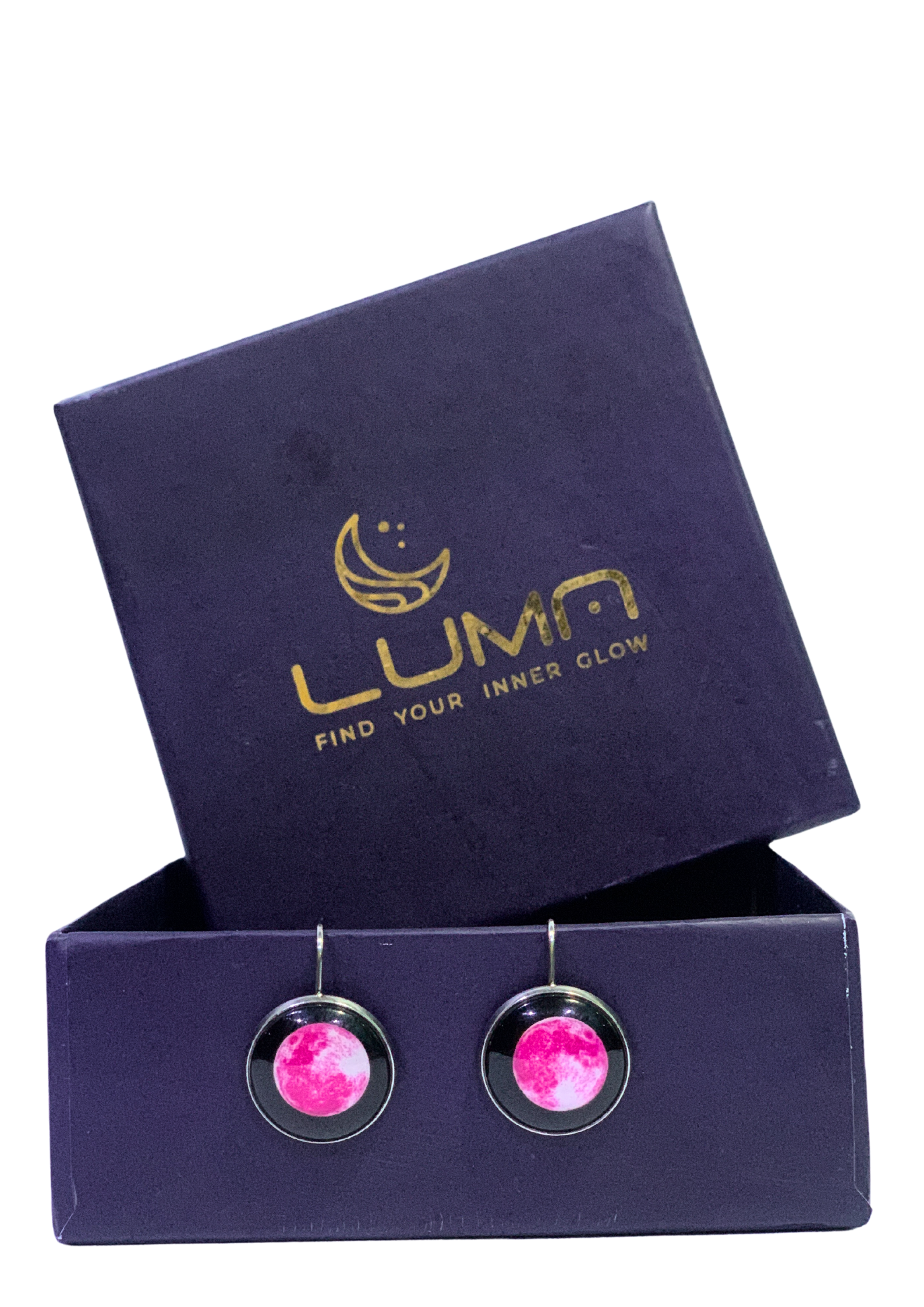 LUNAR EYE EARRINGS - PINK