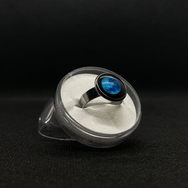 Lunar Moon Ring – Blue Luma