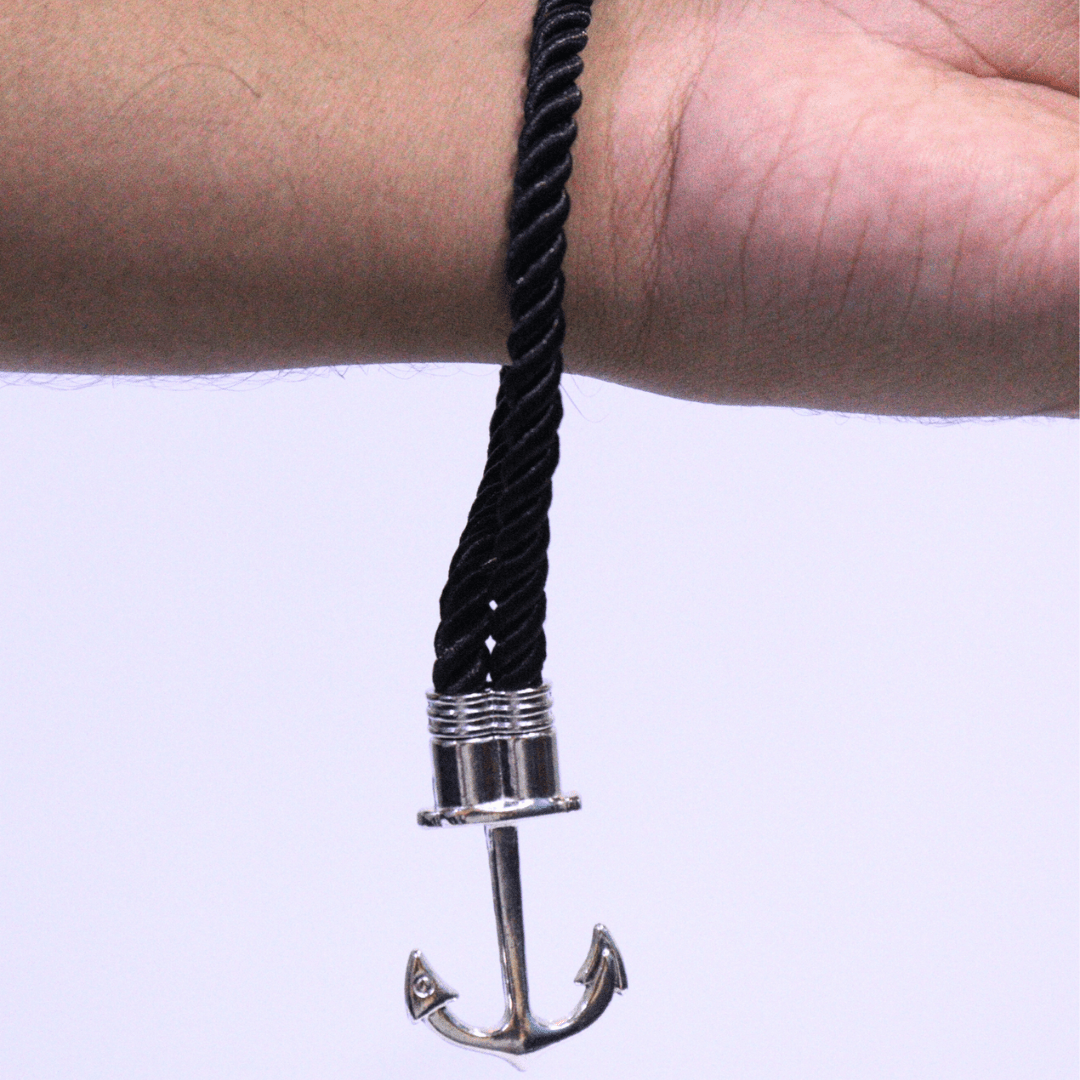 ANCHOR LINK BRACELET BLACK