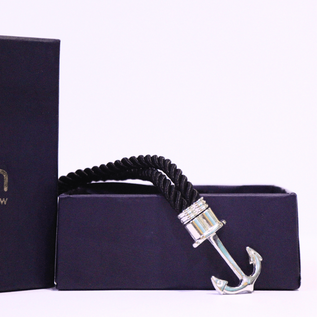 ANCHOR LINK BRACELET BLACK