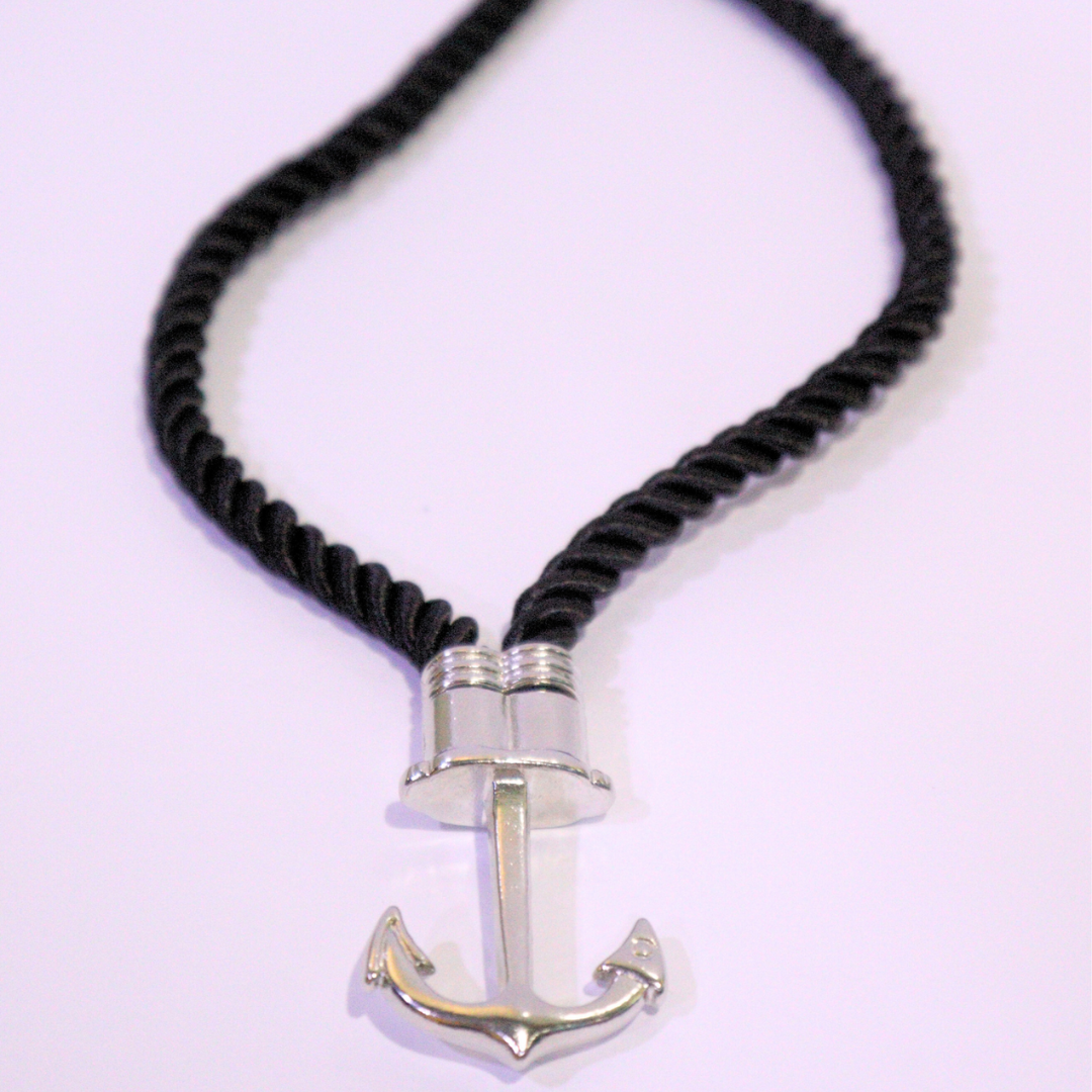 ANCHOR LINK BRACELET BLACK