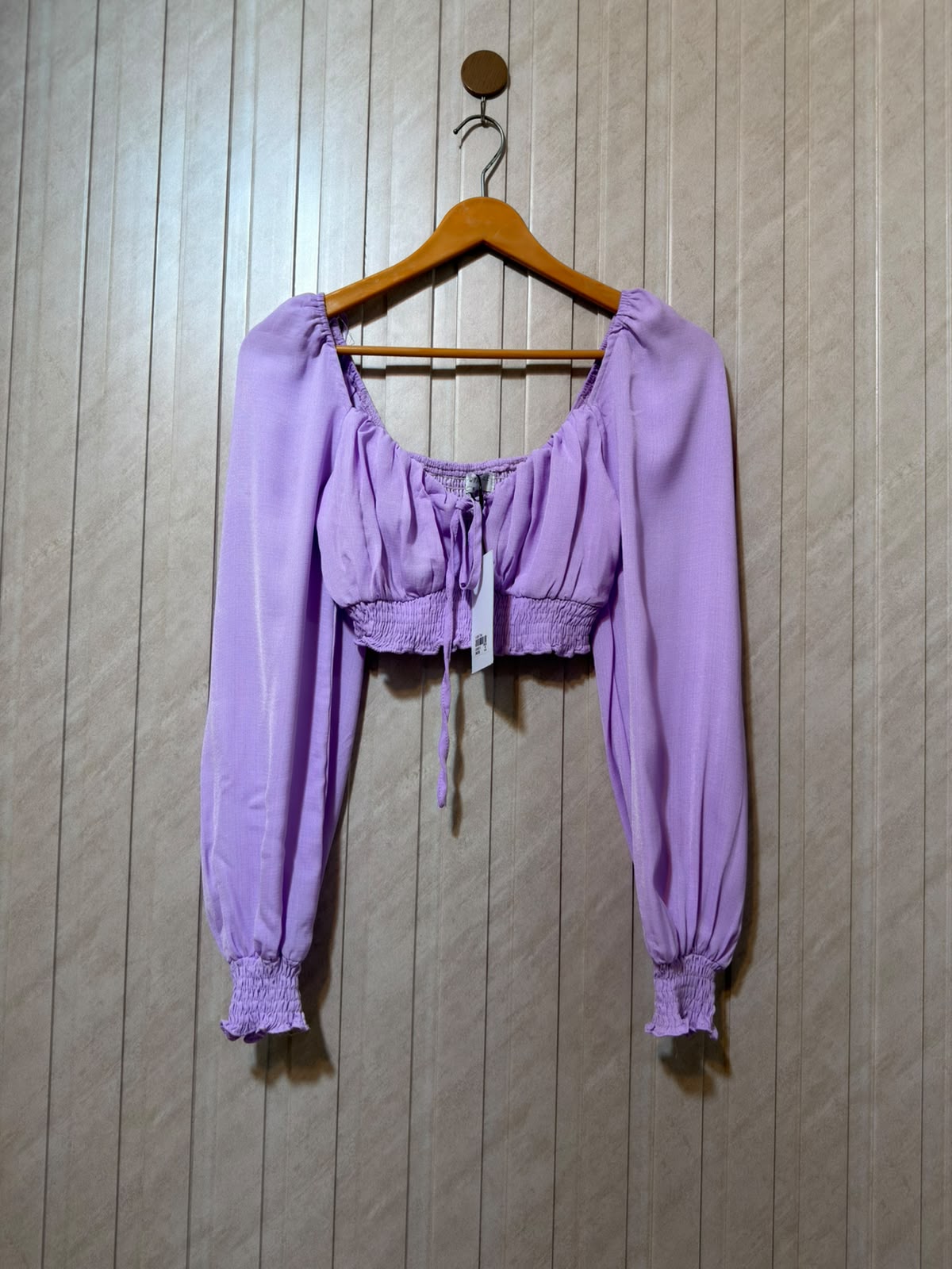 Chest Small  Length 12  Fabric Cotton Silk Women's Elegant Full Sleeve Top
