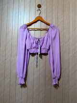 Chest Small  Length 12  Fabric Cotton Silk Women's Elegant Full Sleeve Top