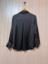 Chest 19  Length 26  Fabric Silk Women's Modern Full Sleeve Top