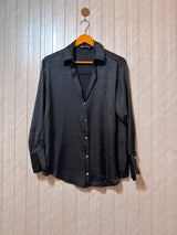 Chest 19  Length 26  Fabric Silk Women's Modern Full Sleeve Top