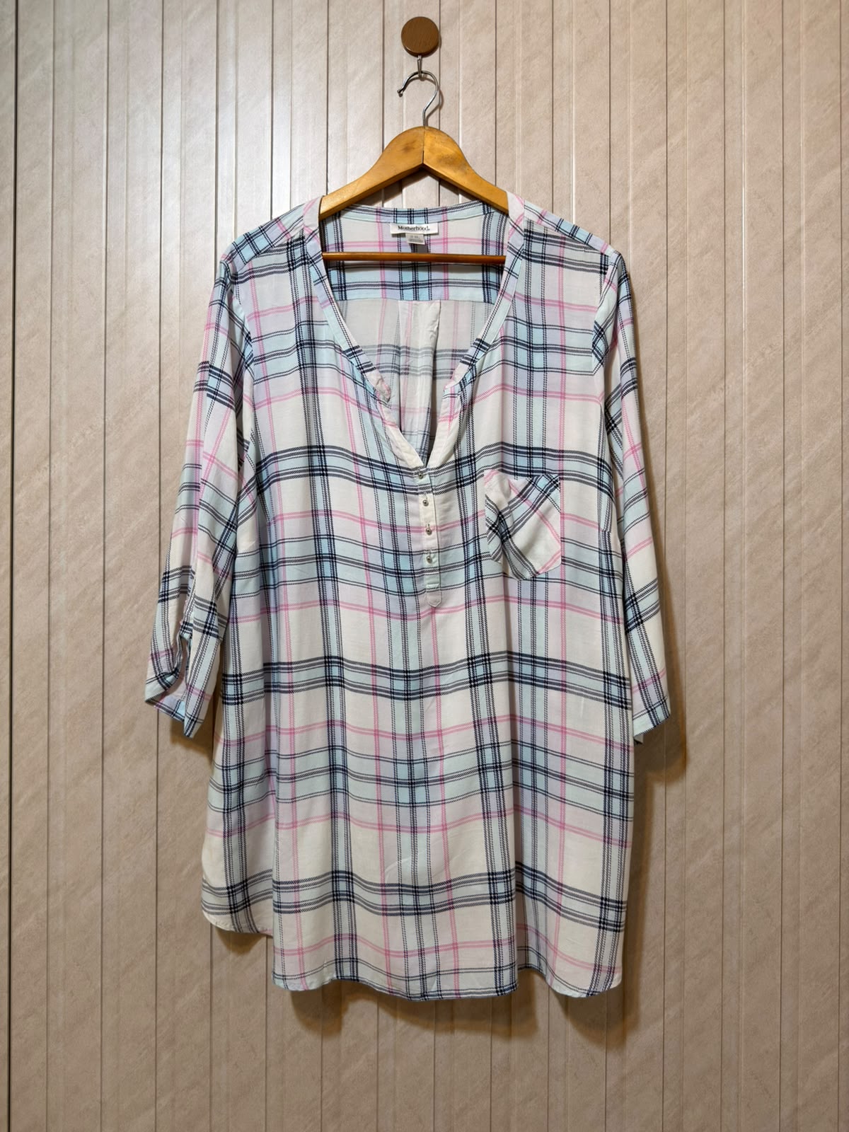 Chest 26  Length 31  Fabric Linen Women's Sophisticated Full Sleeve Top