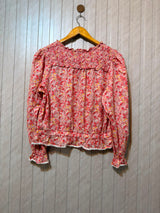 Chest 21  Length 21  Fabric Linen Women's Signature Full Sleeve Top