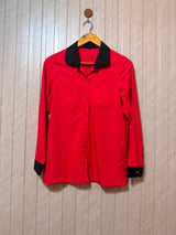 Chest 16  Length 24  Fabric Silk Women's Minimal Full Sleeve Top
