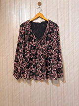Chest 18  Length 26  Fabric Chiffon Women's Trendy Full Sleeve Top