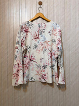 Chest 21  Length 26  Fabric Chiffon Women's Polished Full Sleeve Top