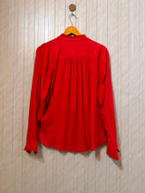 Chest 21  Length 25  Fabric Silk Women's Stylish Full Sleeve Top