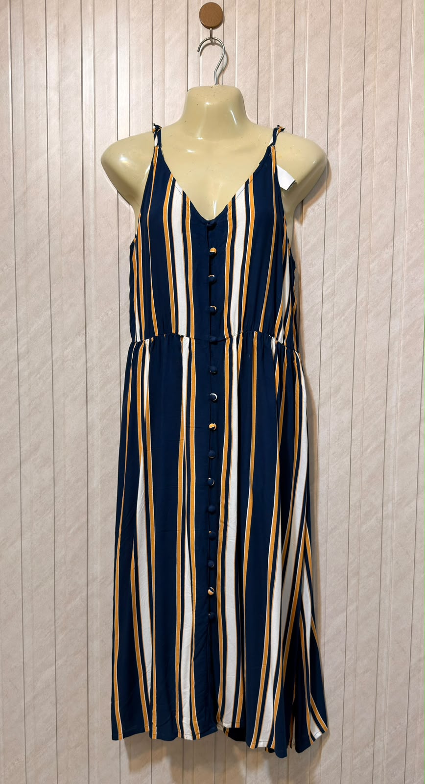 Chest 19  Length 43  Fabric Linen Refined Women's Long Maxi