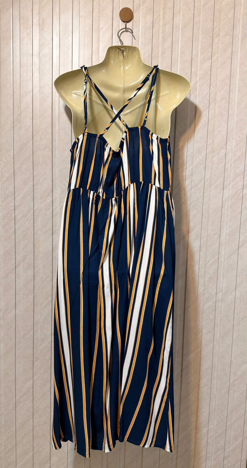 Chest 19  Length 43  Fabric Linen Refined Women's Long Maxi