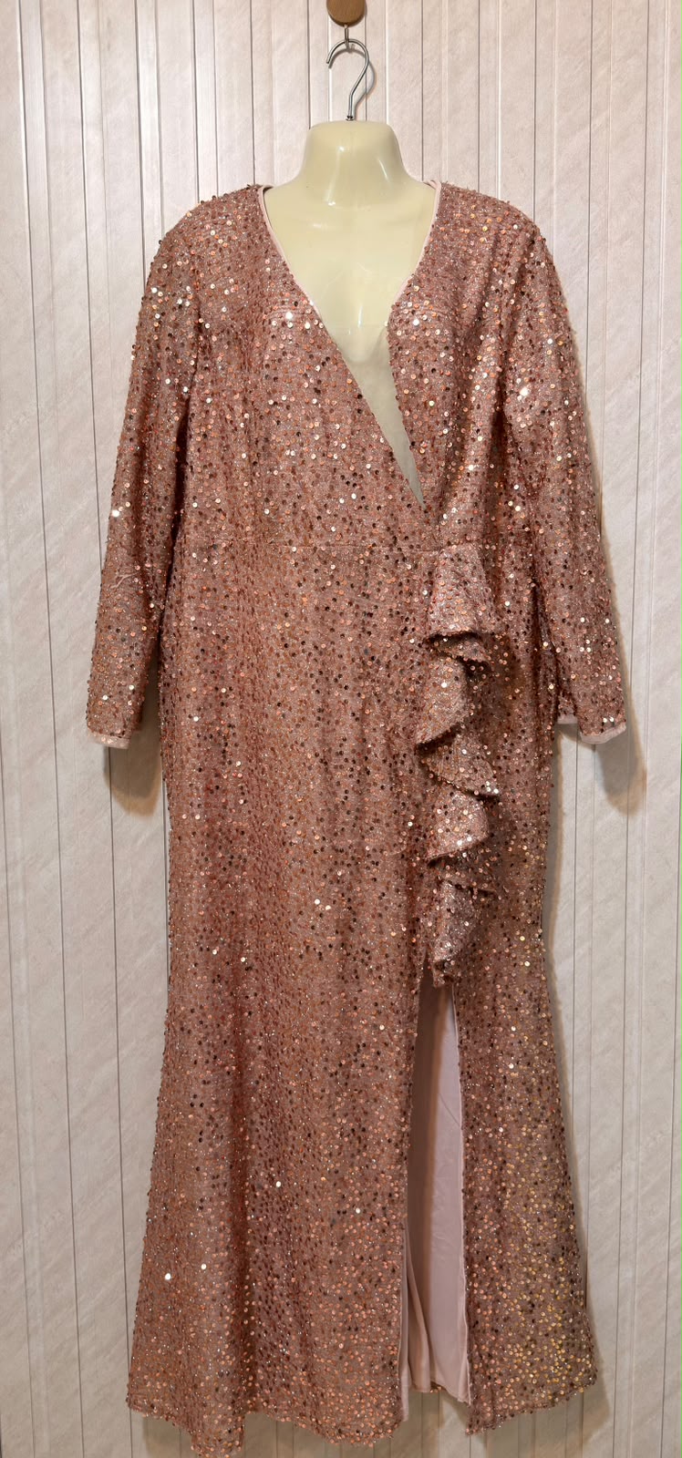 Chest 22  Length 58  Fabric Net Elegant Women's Long Maxi