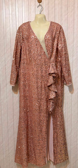Chest 22  Length 58  Fabric Net Elegant Women's Long Maxi