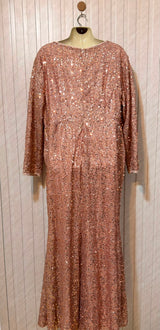 Chest 22  Length 58  Fabric Net Elegant Women's Long Maxi
