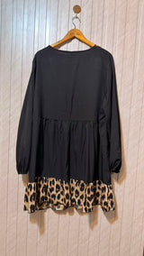 Chest 25  Length 35  Fabric Silk jersey Women's Relaxed Extended Top