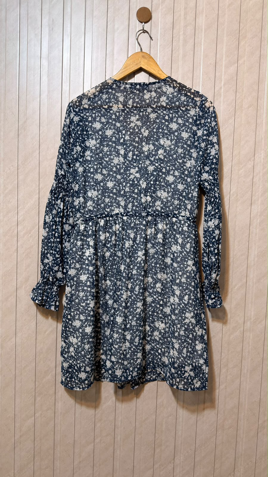 Chest 17  Length 34  Fabric Chiffon Women's Comfortable Long Top