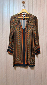 Chest 17  Length 32  Fabric Linen Women's Versatile Long Top