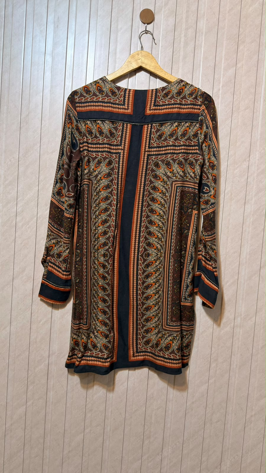 Chest 17  Length 32  Fabric Linen Women's Versatile Long Top