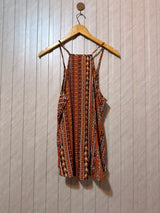 Chest 19  Length 25  Fabric linen Women's Refined Sleeveless Top