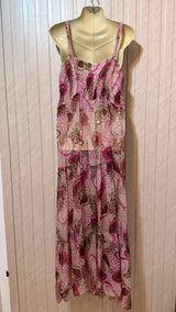 Chest 22  Length 54  Fabric silk Elegant Women's Maxi Dress