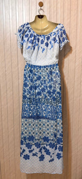 Chest 18  Length 55  Fabric Chiffon Elegant Long Maxi Dress