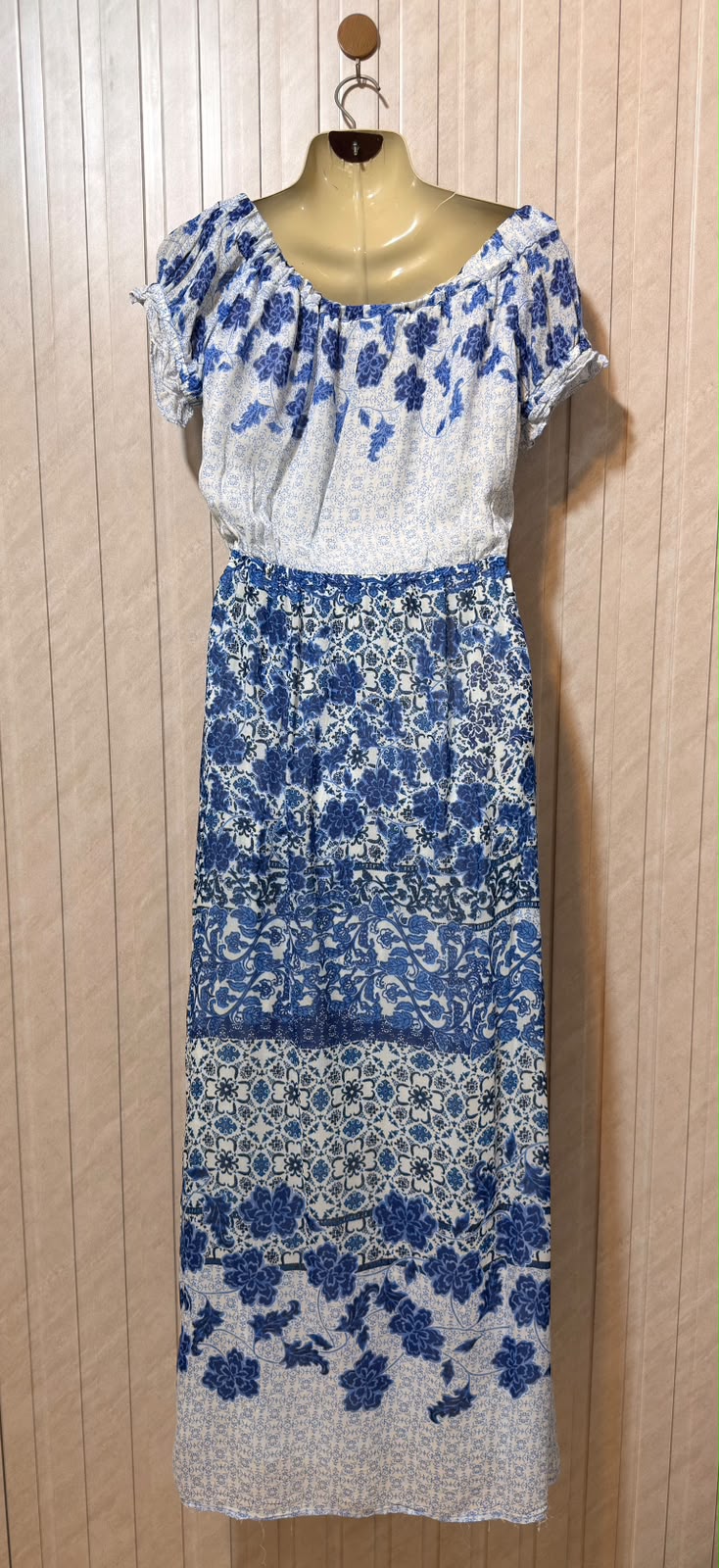 Chest 18  Length 55  Fabric Chiffon Elegant Long Maxi Dress