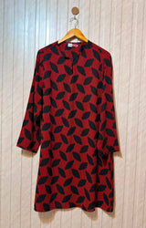 Chest 21  Length 37  Fabric Jorjet  Women's Modern Full Sleeve Top