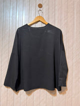 Chest 25  baggy Style  Length 24  Fabric Silk Women's Signature Full Sleeve Top