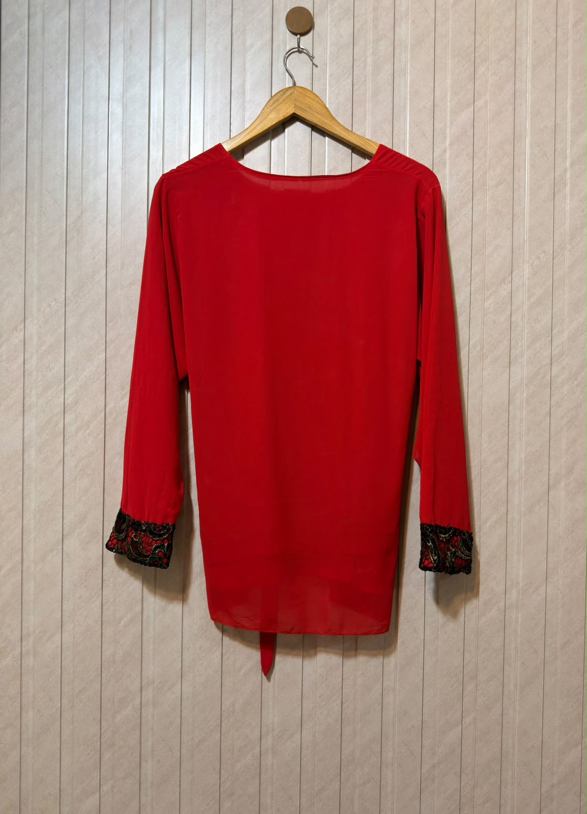 Chest 19  Length 28  Fabric Chiffon Women's Essential Full Sleeve Top