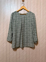 Chest 17  Length 25  Fabric Chiffon Women's Modern Full Sleeve Top