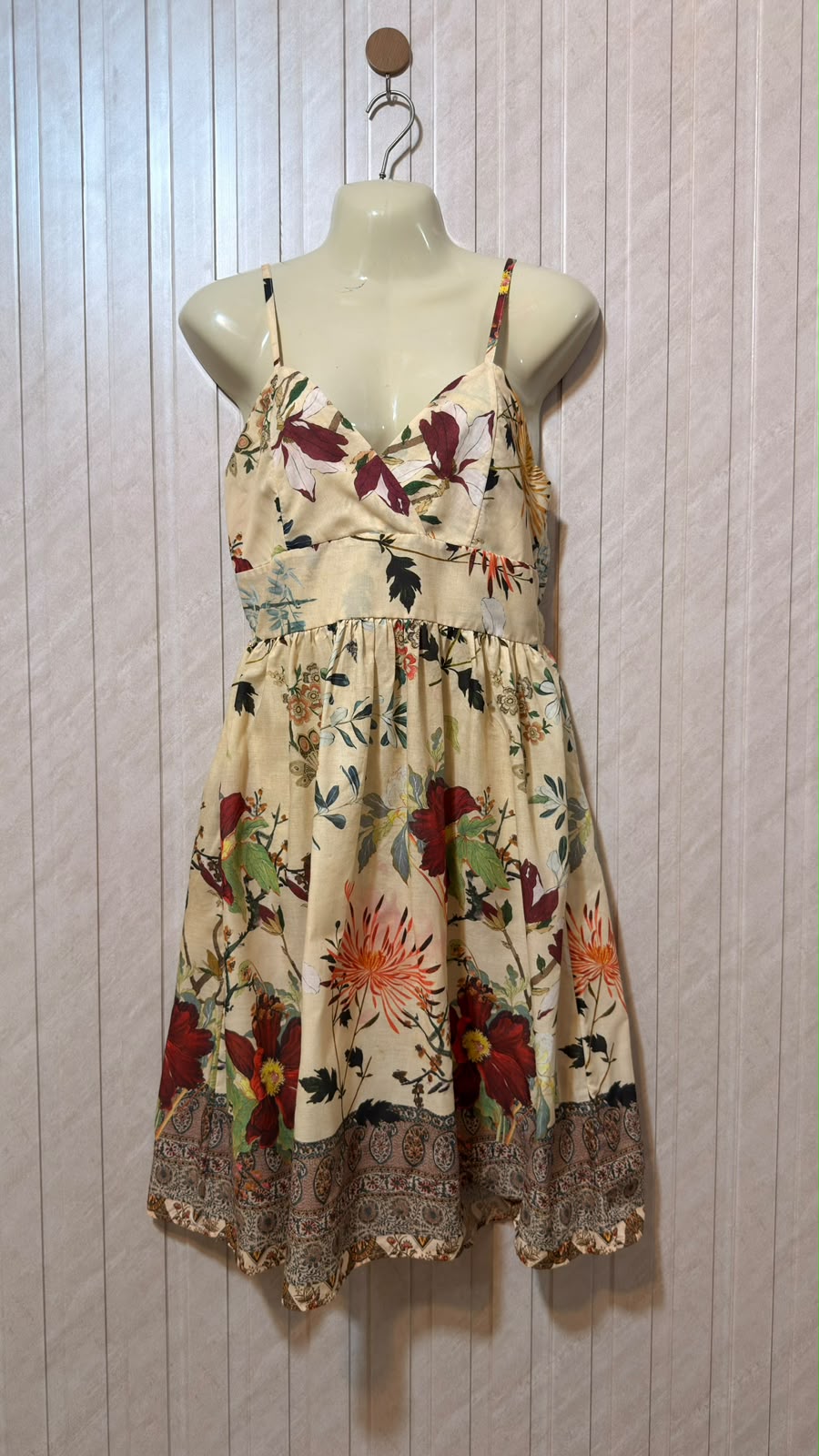 Chest 19  Length 36  Fabric Cotton Glamorous Embroidered Party Mini Dress