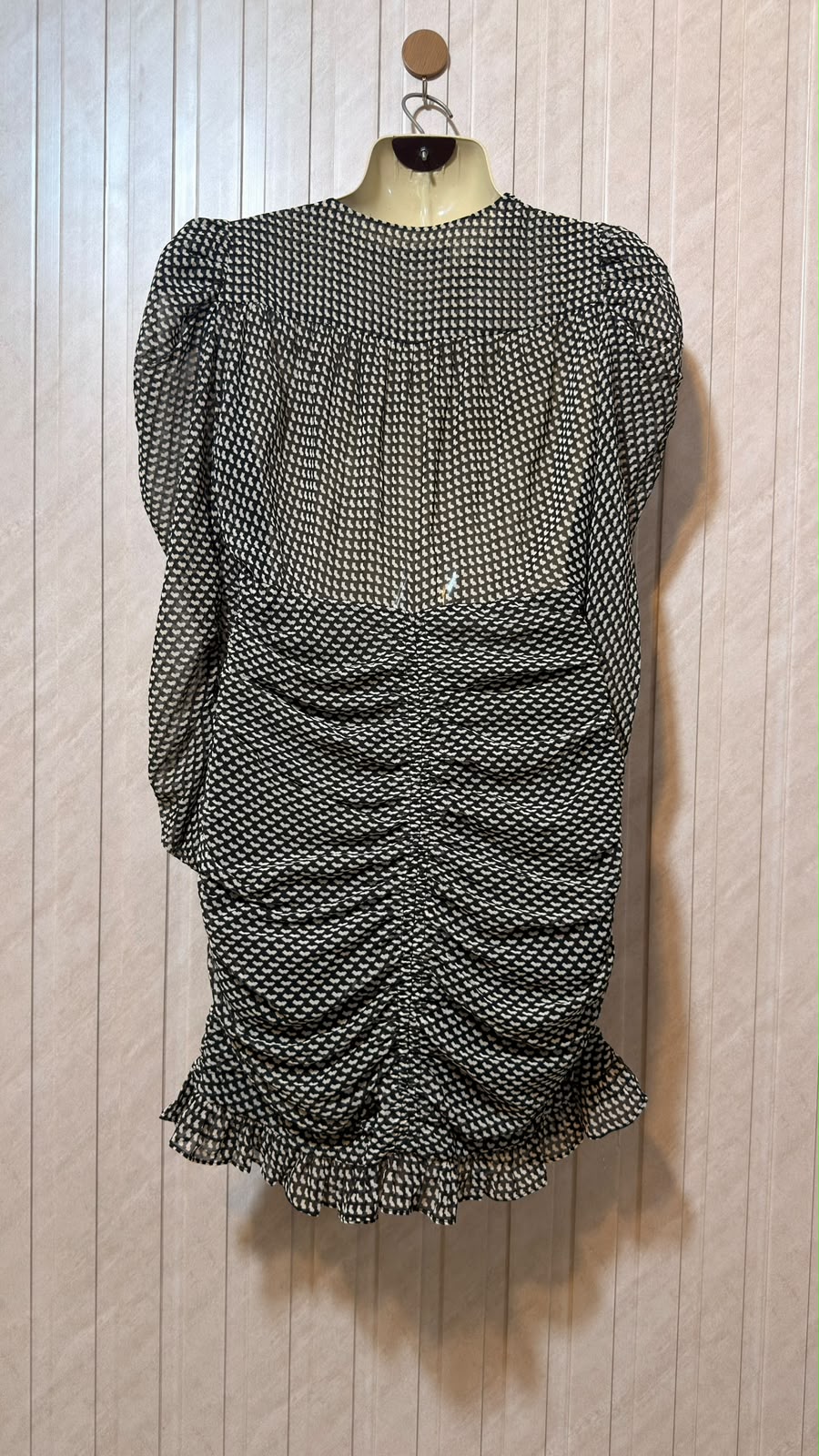 Chest 19  Length 32  Fabric Chiffon Luxury Party Wear Mini Dress
