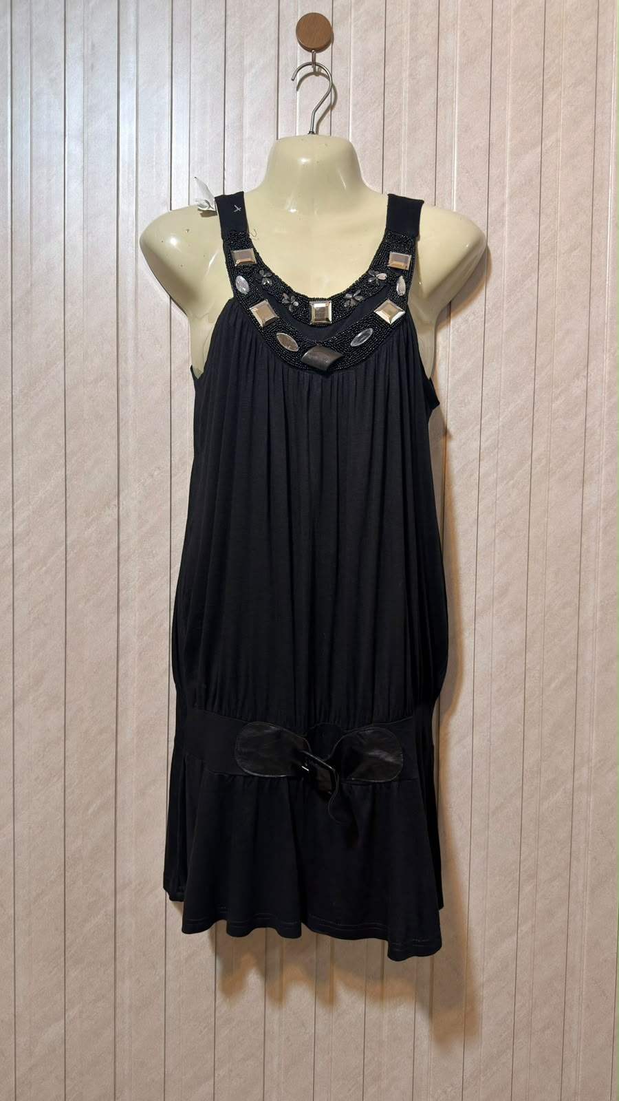 Chest 21  Length 33  Fabric Jersey Elegant Mini Dress