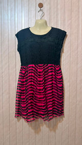 Chest 21  Length 33  Fabric Jersey Gorgeous Net Party Wear Dress