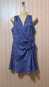 Chest 19  Length 33  Fabric Silk Royal Mini Dress