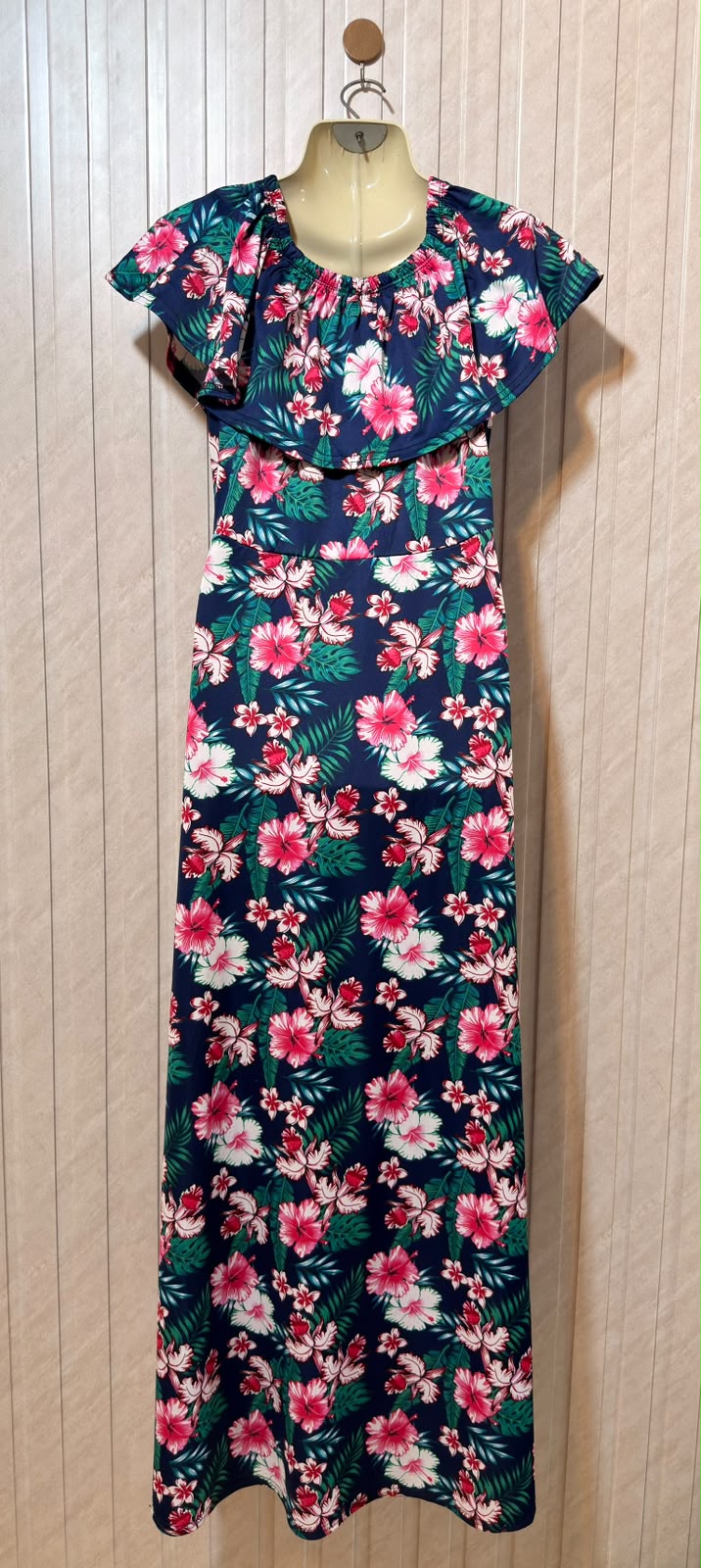 Chest 20  Length 54  Fabric Silk Jersey Women's Classic Maxi
