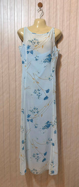Chest 19  Length 52  fabric Chiffon Women's Elegant Long Maxi
