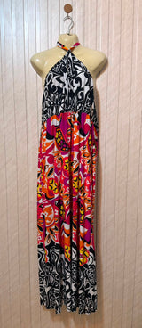 Chest 21  Length 58  Fabric silk jersey  Women's Signature Long Maxi