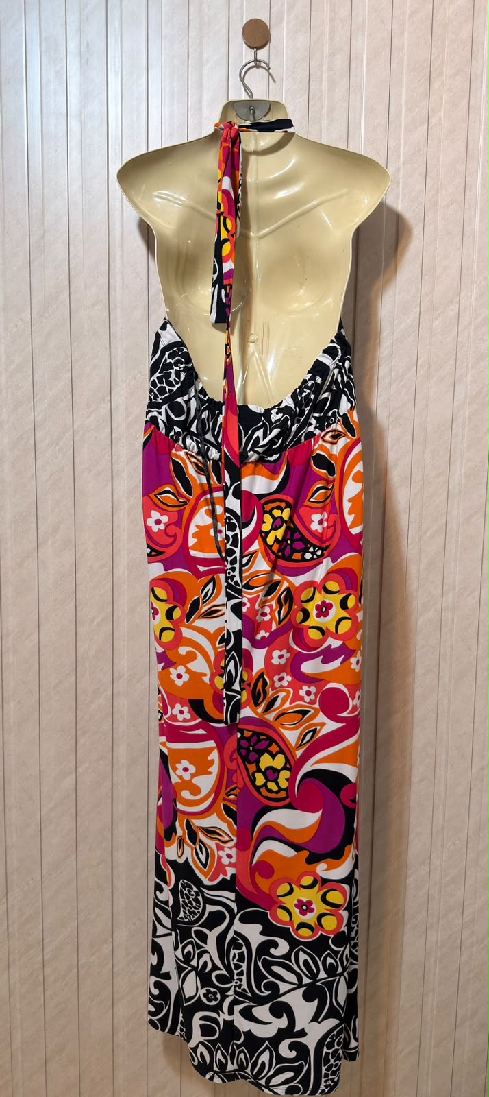 Chest 21  Length 58  Fabric silk jersey  Women's Signature Long Maxi