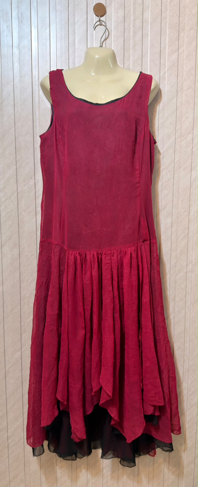 Chest 19  Length 52  Fabric Silk Jersey Women's Graceful Long Maxi