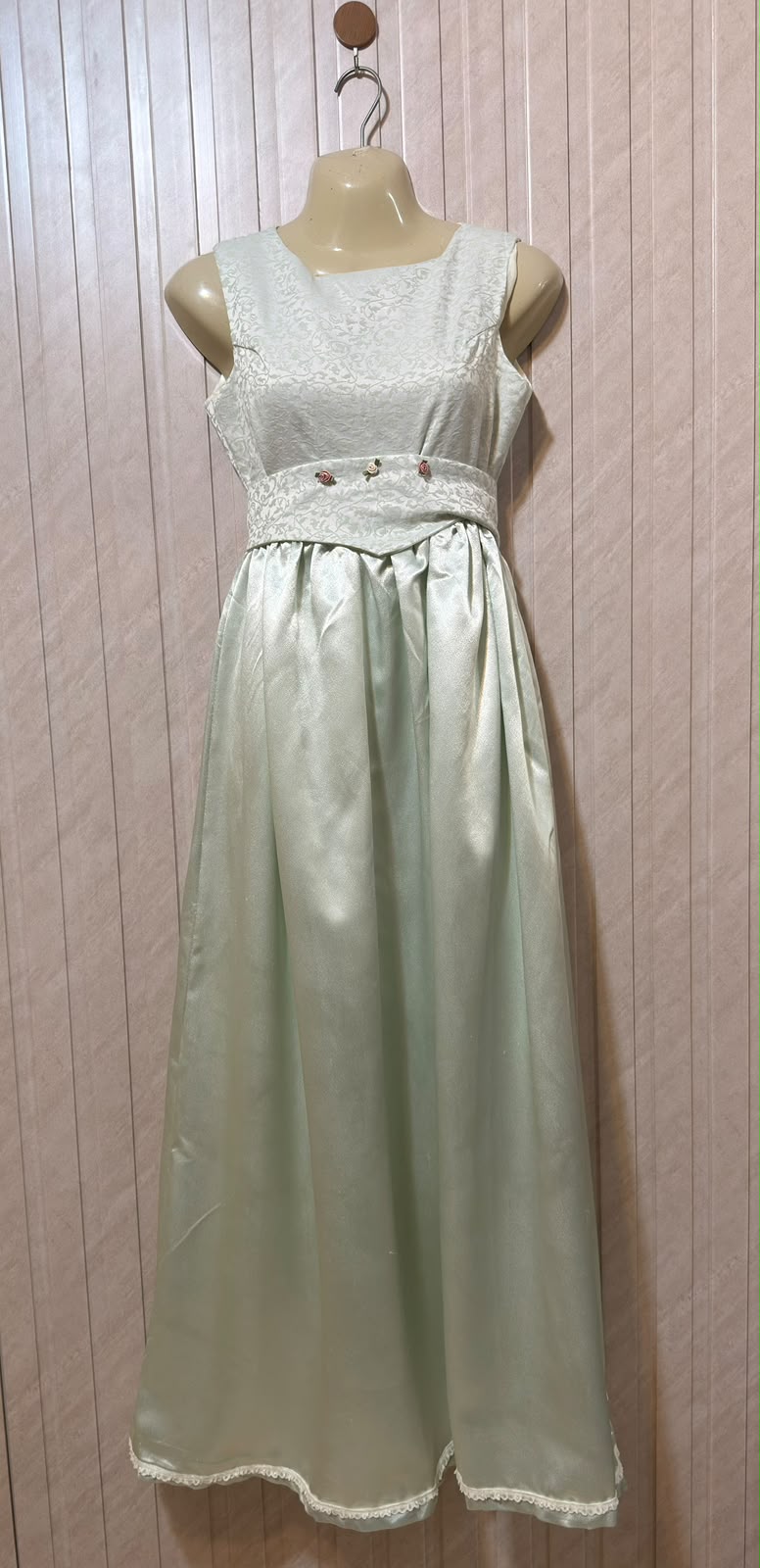 Chest 16  Length 51  Fabric Silk Women's Refined Long Dress
