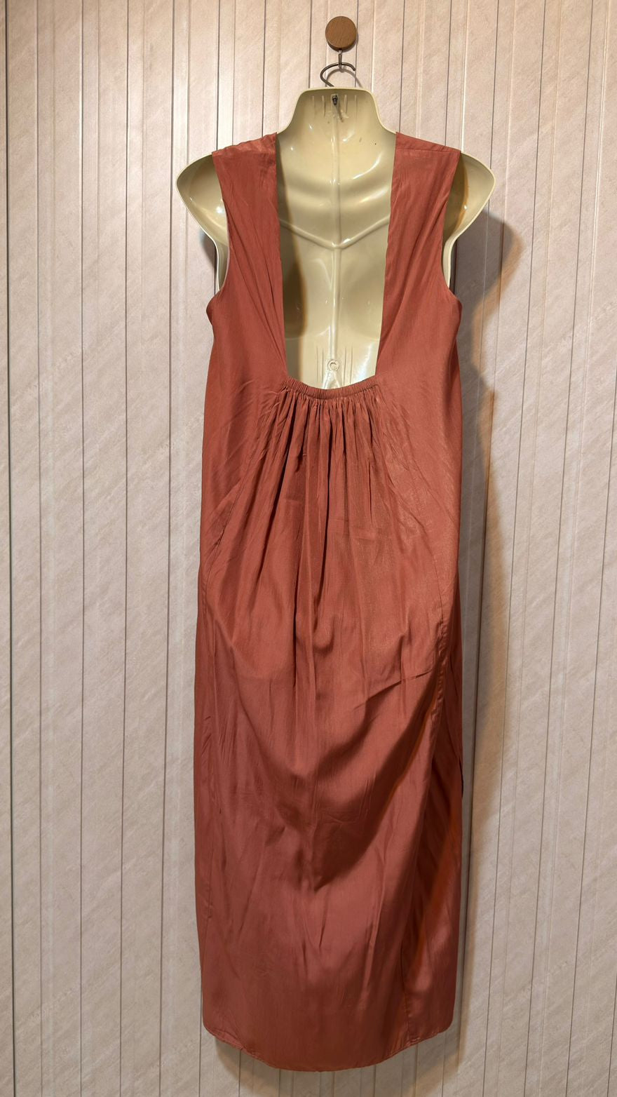 Chest 19  Length 47  Fabric Silk Elegant Western Long Maxi Dress for Women