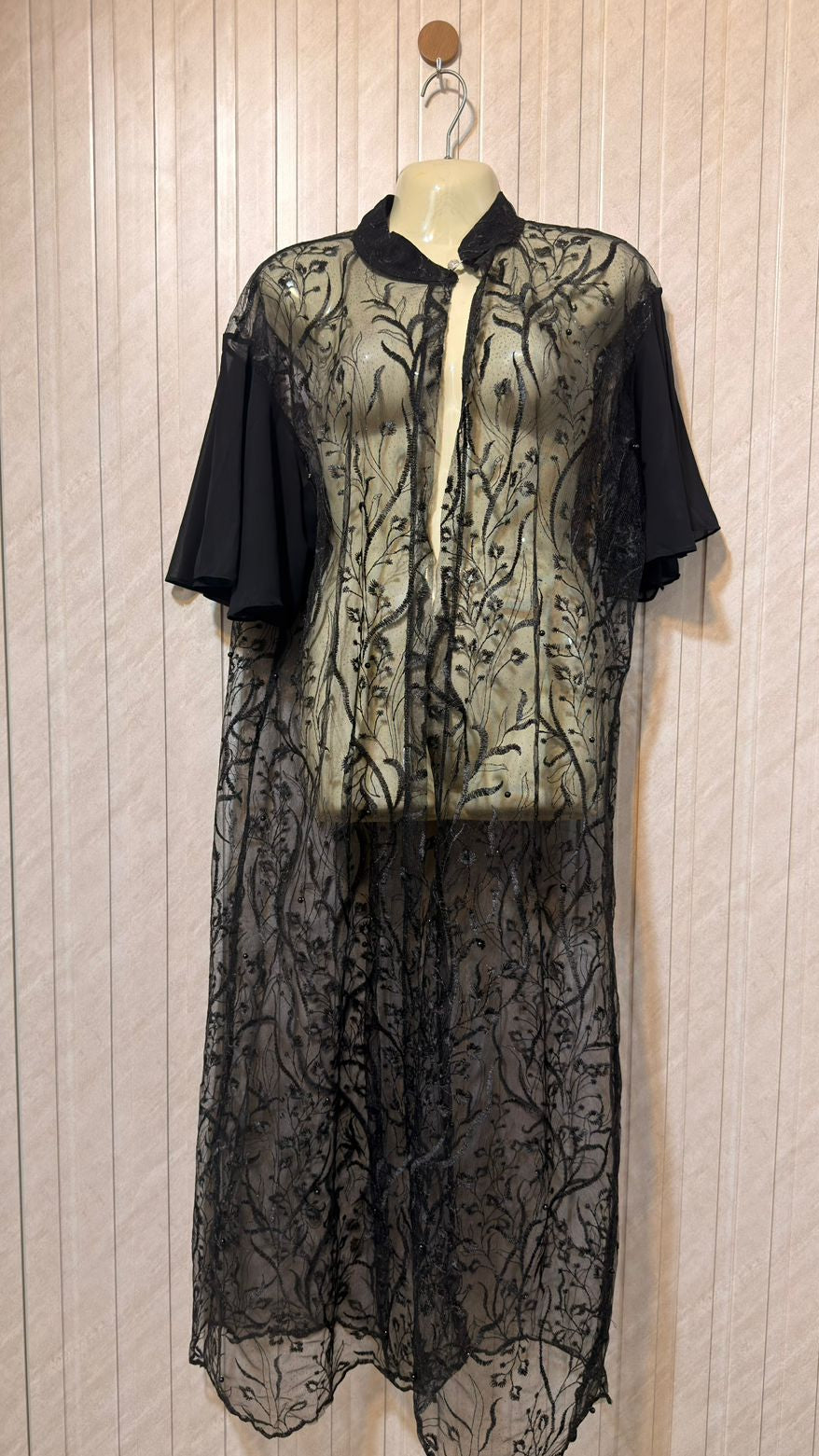 Chest Large Length 48  Fabric net Trendy Branded long Maxi Dress for Women