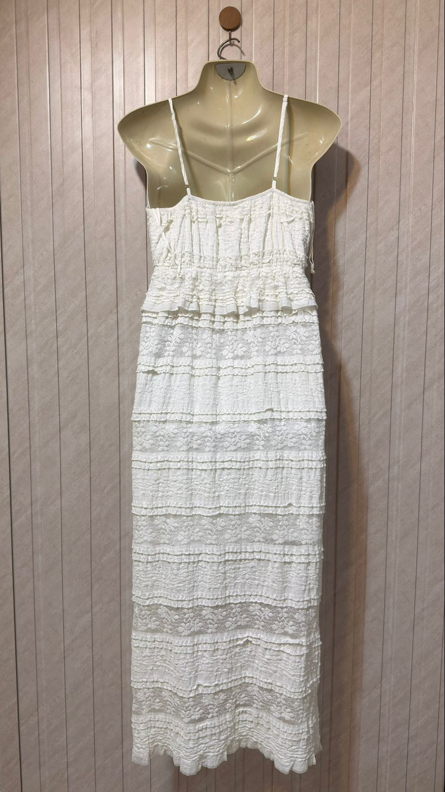 Chest 19  Length 48  Fabric Net Elegant Full-Length Western Dress